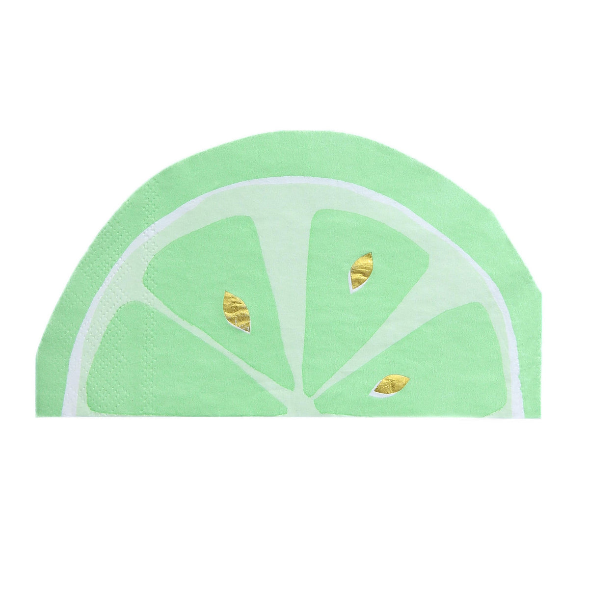 YIWU SANDY PAPER PRODUCTS CO., LTD Everyday Entertaining Lime Party Lime-Shaped Paper Napkins, 16 Count
