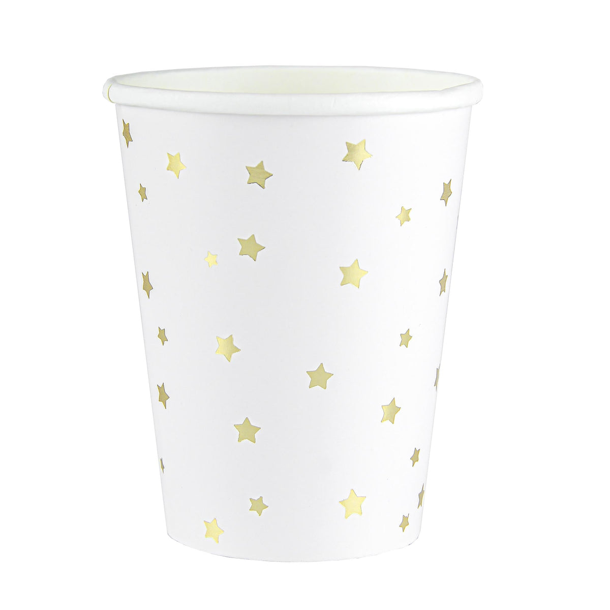 YIWU SANDY PAPER PRODUCTS CO., LTD Everyday Entertaining Little Stars Paper Cups, Gold, 9 oz, 8 Count 810120713120