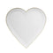 YIWU SANDY PAPER PRODUCTS CO., LTD Everyday Entertaining Small Heart Shaped Dessert Paper Plates, White, 7 Inches, 8 Count 810120712925