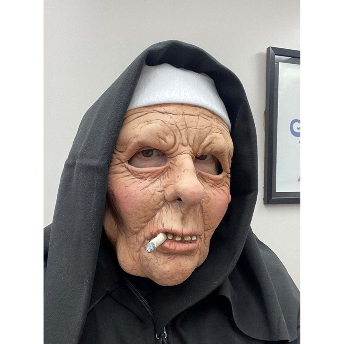 ZAGONE STUDIOS LLC Costumes Accessories Nasty Habit A Nun Gone Bad Mask for Adults, 1 Count 810102700810