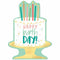 AMSCAN CA General Birthday Happy Cake Day Sign