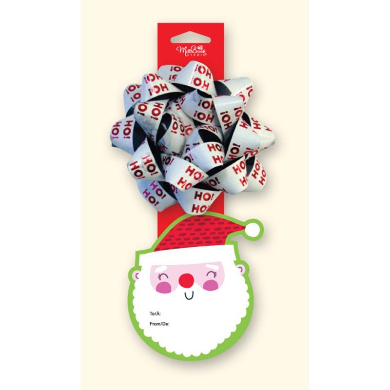 A-LINE Christmas HO!HO!HO! Bow with Tag, 1 Count 882636761001