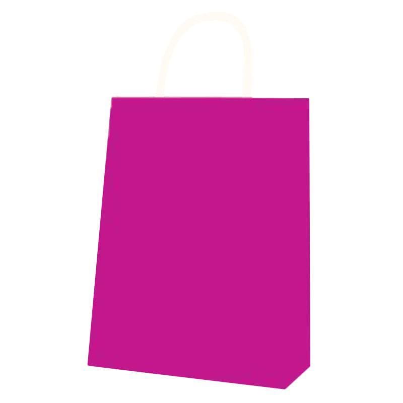 Buy Gift Wrap & Bags Kraft Solid Gift Bag Medium - Fuchsia sold at Party Expert