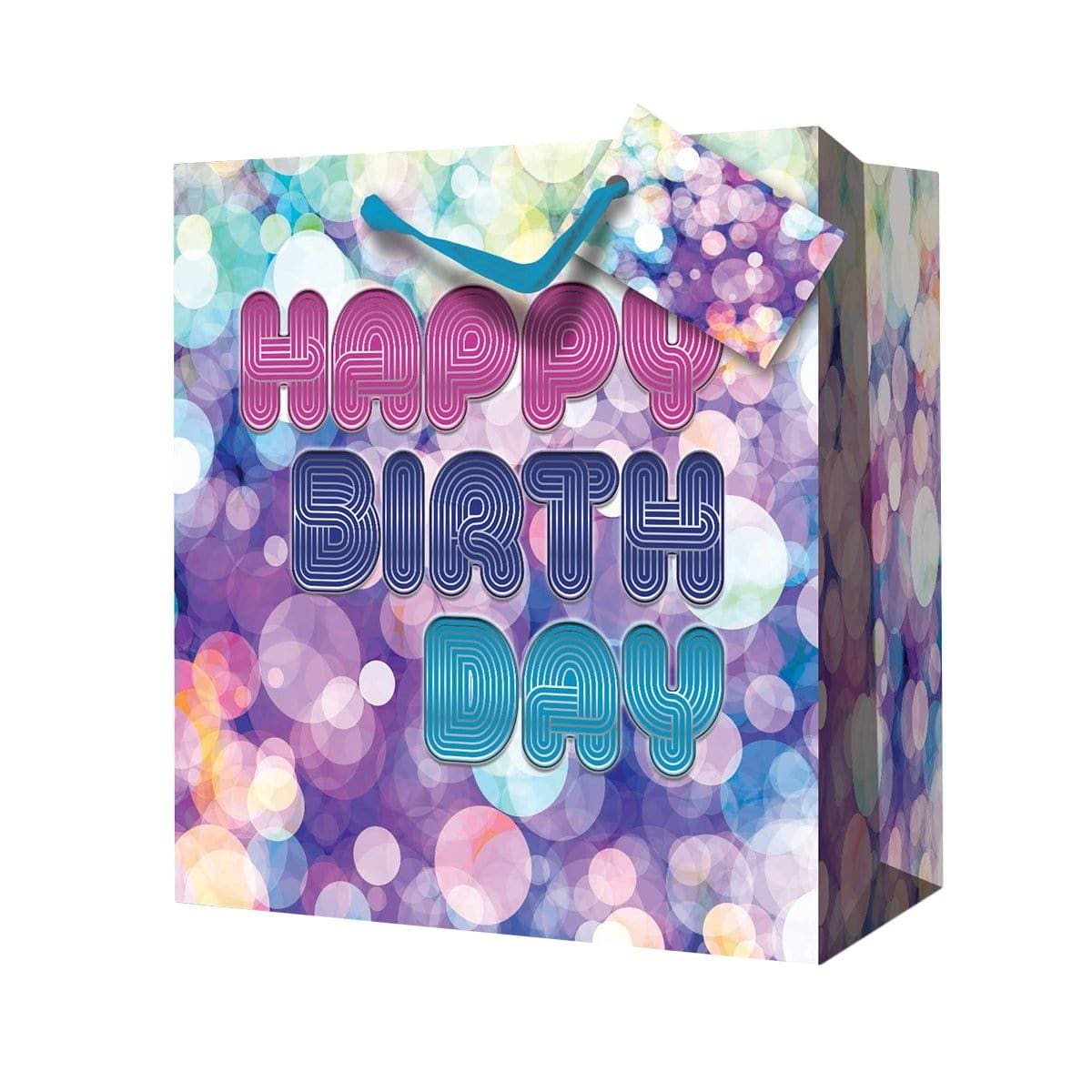 Buy Gift Wrap & Bags Premium Gift Bag Extra Deep - Birthday Foil sold at Party Expert