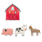 AMSCAN CA 1st Birthday Barnyard Party Birthday Candle Set, 4 Count