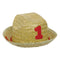 AMSCAN CA 1st Birthday Barnyard Party Straw Hat, 1 Year
