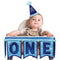 Buy 1st Birthday Blue One High Chair Decoration sold at Party Expert