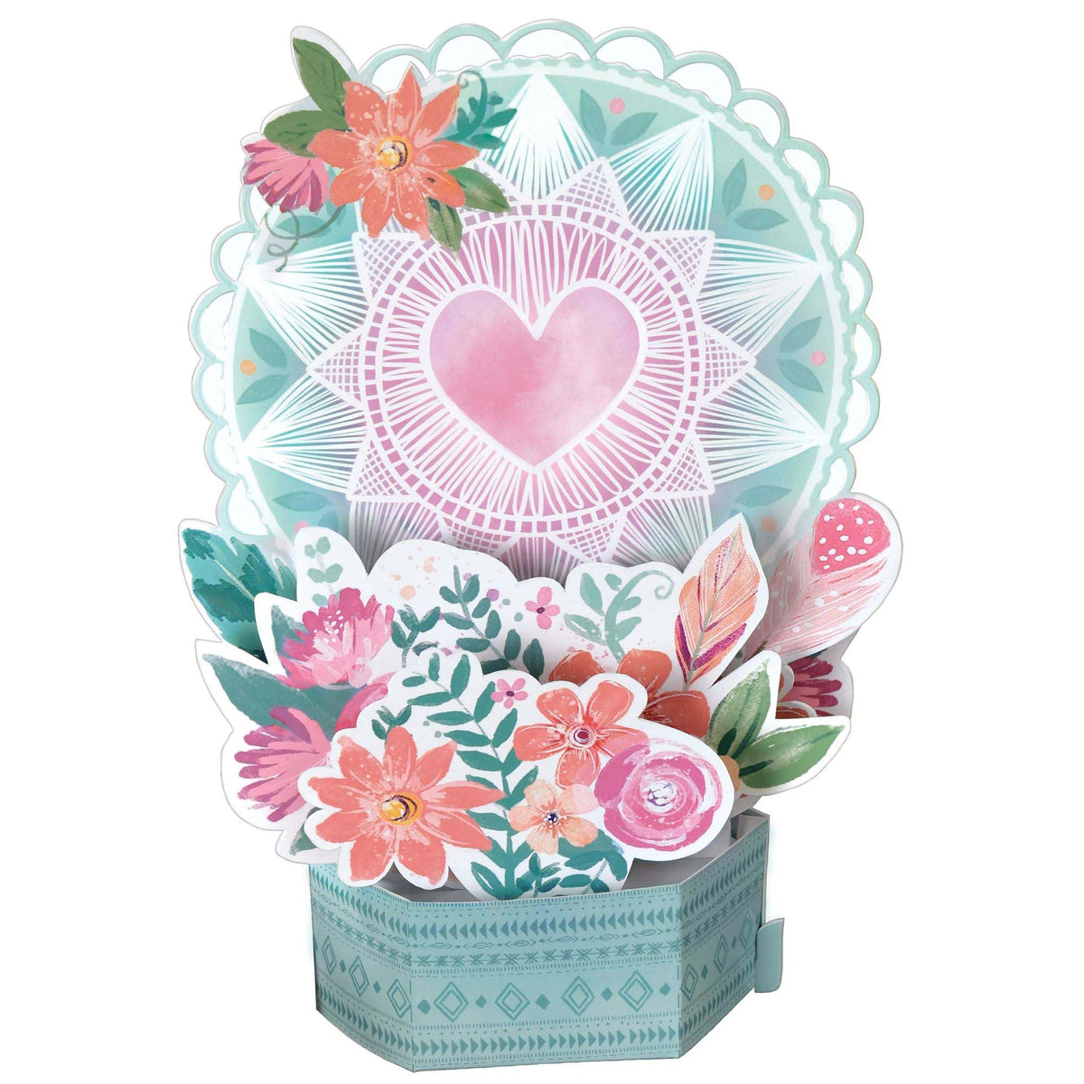 AMSCAN CA 1st Birthday Free Spirit Birthday Paper Table Centerpiece, 10 x 7 Inches, 1 Count