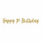 Buy 1st Birthday Gold Glitter Happy 1st Birthday Banner sold at Party Expert