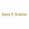 Buy 1st Birthday Gold Glitter Happy 1st Birthday Banner sold at Party Expert