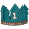 AMSCAN CA 1st Birthday Wilderness Birthday Crown, 1 Count