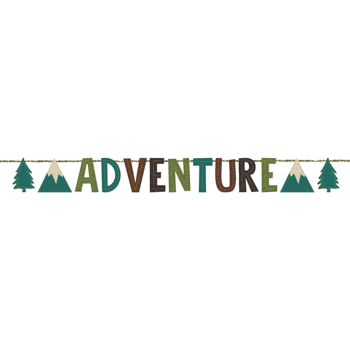 AMSCAN CA 1st Birthday Wilderness Birthday Letter Banner , 66 x 6 Inches, 1 Count