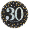 Buy Age Specific Birthday 30th Sparkling Celeb - Round Plates 9 In. 8/pkg. sold at Party Expert