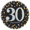 Buy Age Specific Birthday 30th Sparkling Celeb - Round Plates 9 In. 8/pkg. sold at Party Expert