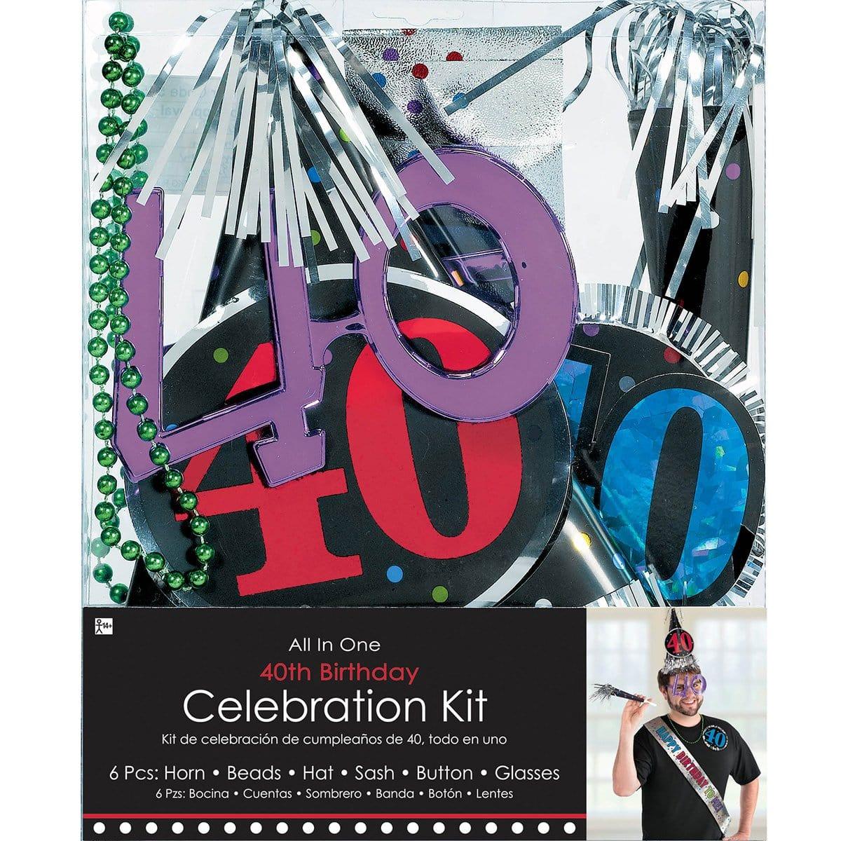 Buy Age Specific Birthday 40th - Birthday Party Kit 6/pkg. sold at Party Expert