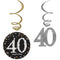 Buy Age Specific Birthday 40th Sparkling Celeb - Foil Swirls 12/pkg. sold at Party Expert