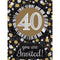 Buy Age Specific Birthday 40th Sparkling Celeb - Invitations 6x8 In. 8/pkg. sold at Party Expert
