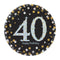 Buy Age Specific Birthday 40th Sparkling Celeb - Round Plates 7 In. 8/pkg. sold at Party Expert