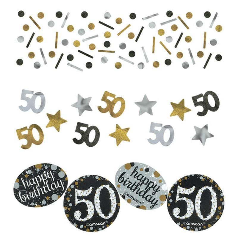 Buy Age Specific Birthday 50th Sparkling Celeb - Confetti 1.2 Oz. sold at Party Expert