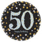 Buy Age Specific Birthday 50th Sparkling Celeb - Round Plates 9 In. 8/pkg. sold at Party Expert