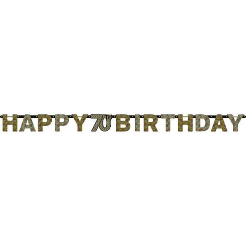 Buy Age Specific Birthday 70th Sparkling Celeb - Banner sold at Party Expert