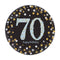 Buy Age Specific Birthday 70th Sparkling Celeb - Plates 7 In. 8/pkg sold at Party Expert