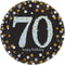 Buy Age Specific Birthday 70th Sparkling Celeb - Plates 9 In. 8/pkg sold at Party Expert