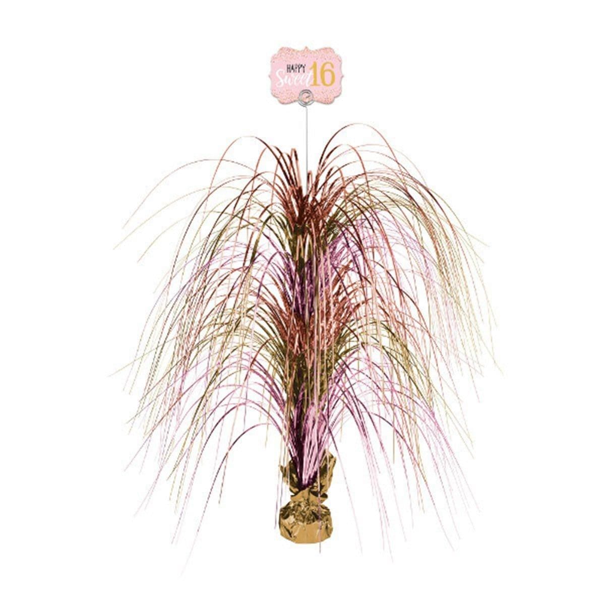 Buy Age Specific Birthday Blush Sixteen - Spray Centerpiece sold at Party Expert