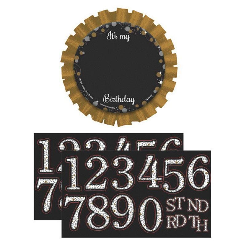 Buy Age Specific Birthday Custom Sparkling Celeb - Button sold at Party Expert