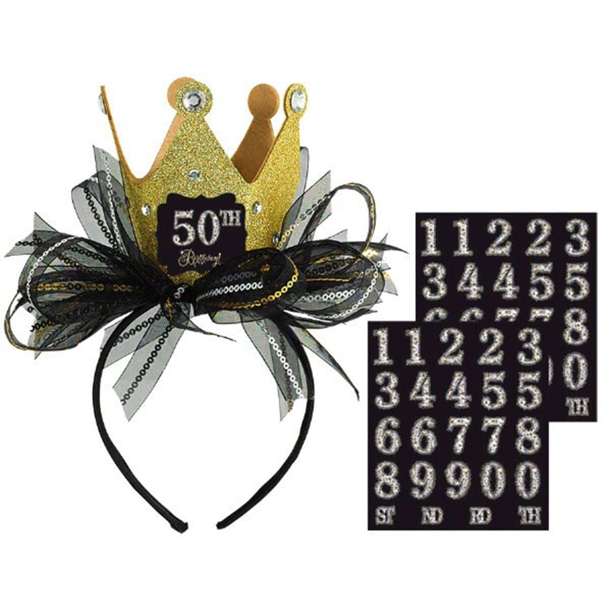 Buy Age Specific Birthday Custom Sparkling Celeb - Headband sold at Party Expert