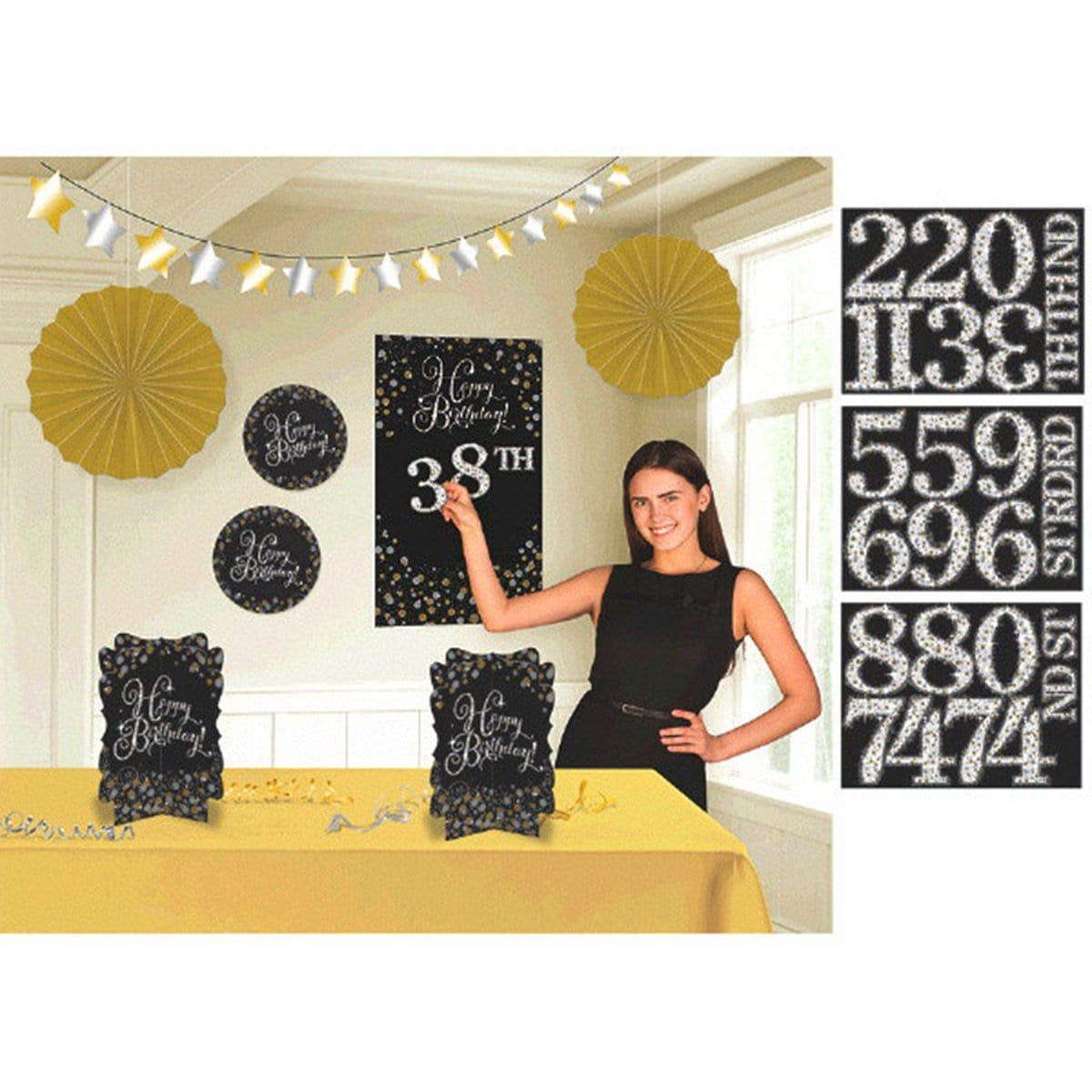 Buy Age Specific Birthday Custom Sparkling Celeb - Room Deco. Kit sold at Party Expert