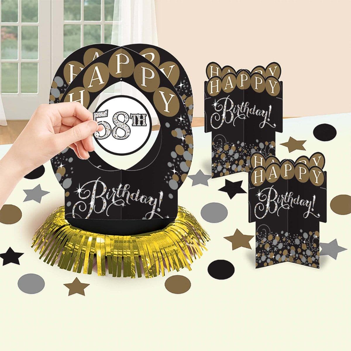 Buy Age Specific Birthday Custom Sparkling Celeb - Table Deco. Kit sold at Party Expert