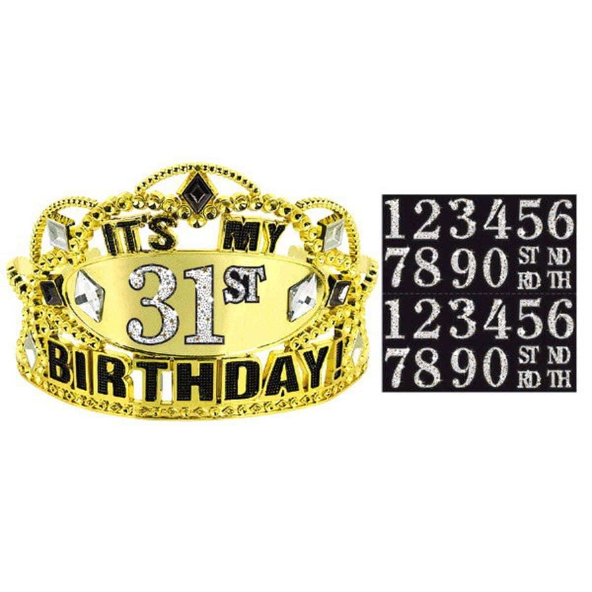 Buy Age Specific Birthday Custom Sparkling Celeb - Tiara sold at Party Expert