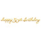AMSCAN CA Age Specific Birthday Golden Age Birthday, Happy 50th Birthday Letter Banner, 12 ft