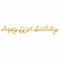 AMSCAN CA Age Specific Birthday Golden Age Birthday, Happy 60th Birthday Letter Banner, 12 ft