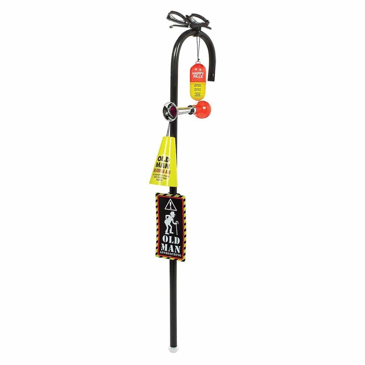 Buy Age Specific Birthday Over The Hill - Black Men Cane sold at Party Expert