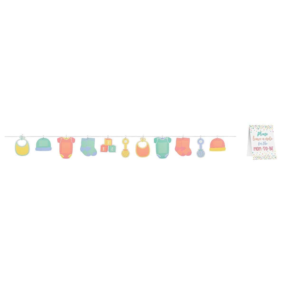 Buy Baby Shower Baby Shower Autograph Garland, 15 Feet sold at Party Expert