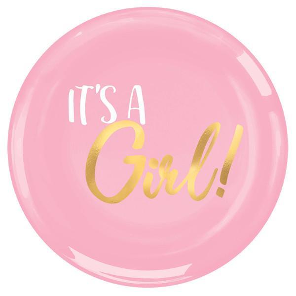 Buy Baby Shower Baby shower girl plastic plates 7.5 inches, 20 per package sold at Party Expert