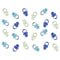Buy Baby Shower Blue plastic pacifiers, 24 per package sold at Party Expert