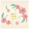 AMSCAN CA Baby Shower Floral Baby Backdrop Kit, 1 Count