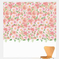 AMSCAN CA Baby Shower Floral Baby Scene Setter, 65 x 62 Inches, 1 Count
