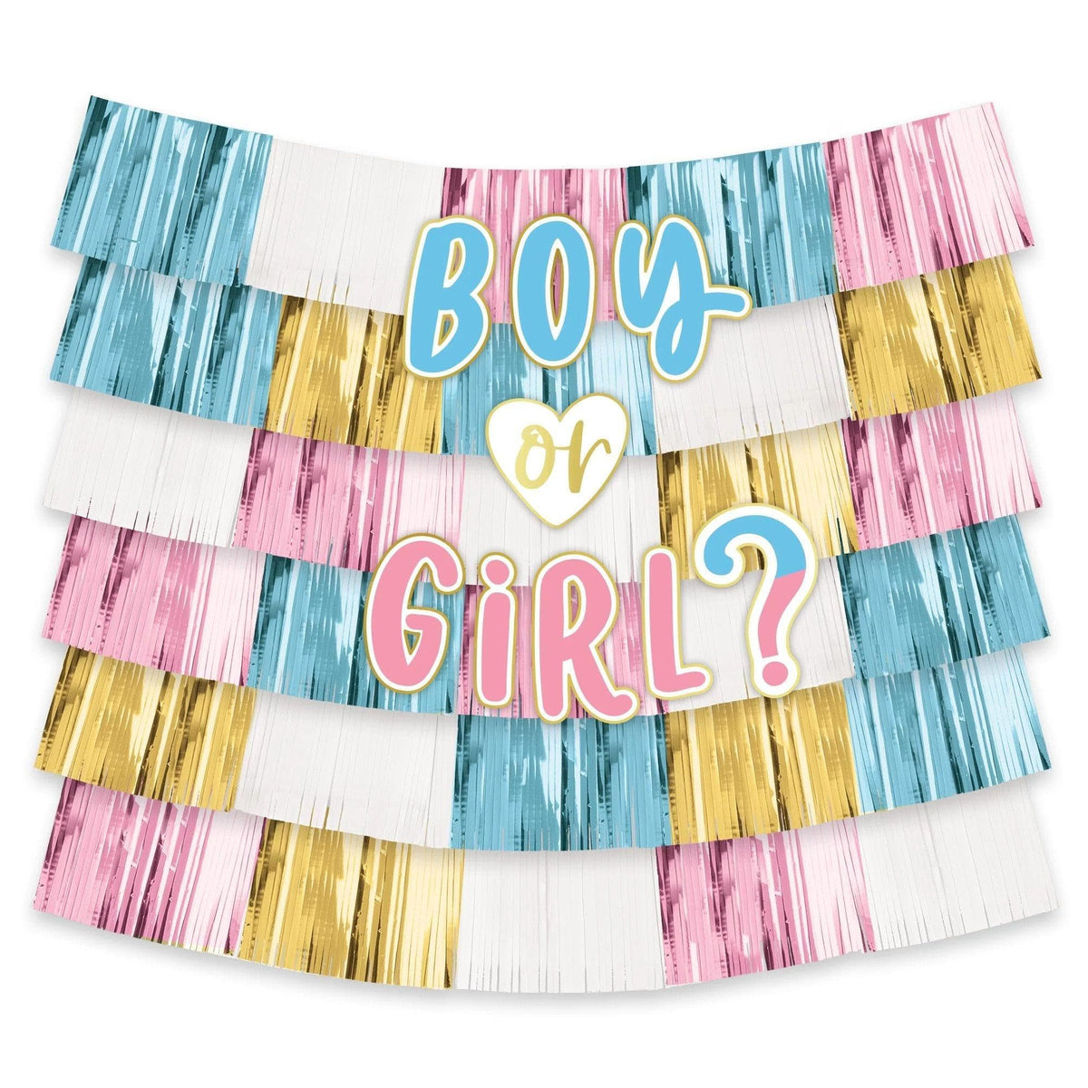 Buy Baby Shower Gender Reaveal Party Deluxe Backdrop Kit sold at Party Expert