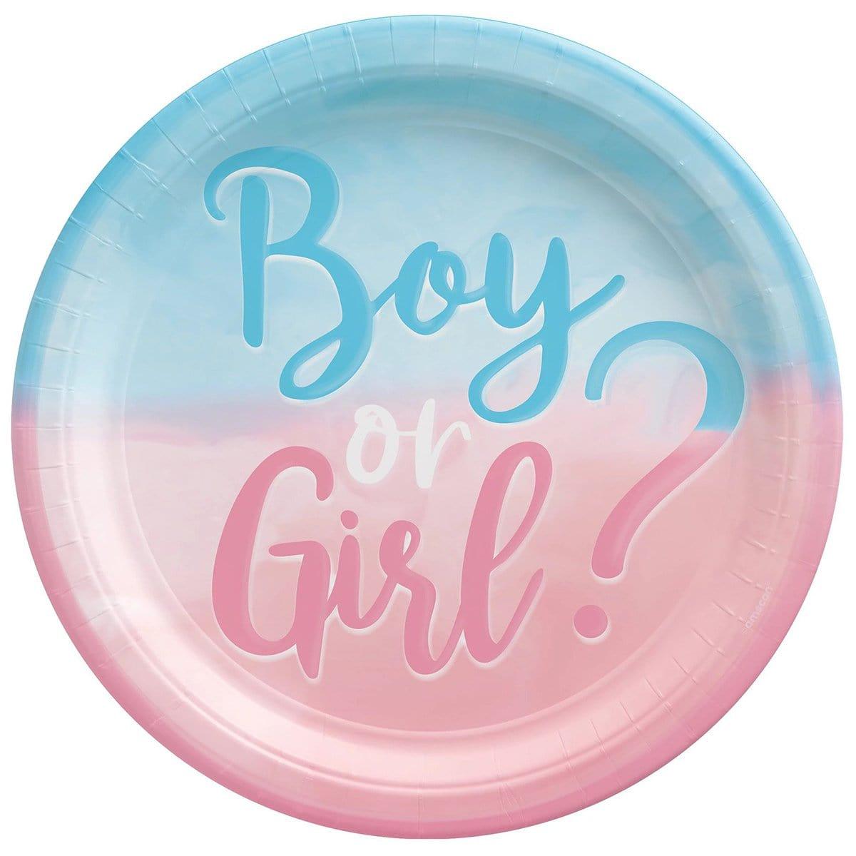 Buy Baby Shower Gender Reveal Party: Dessert Paper Plate 10 Inches, 8 Count sold at Party Expert
