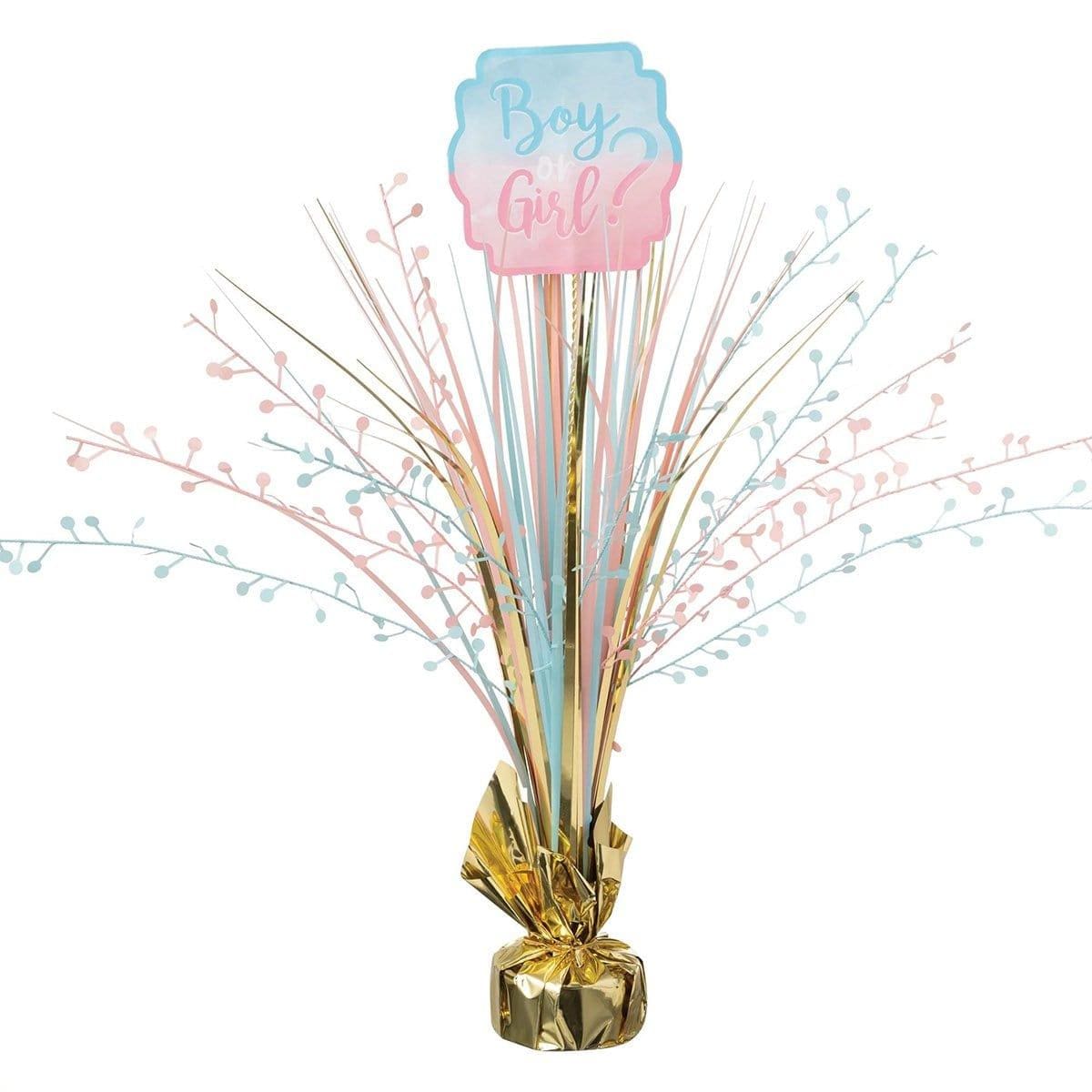 Buy Baby Shower Gender Reveal Party: Foil Centerpiece sold at Party Expert