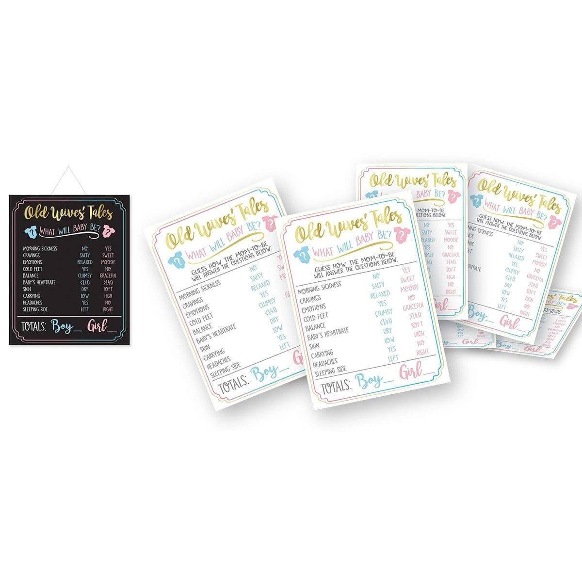 Buy Baby Shower Gender Reveal Party: Game kit sold at Party Expert
