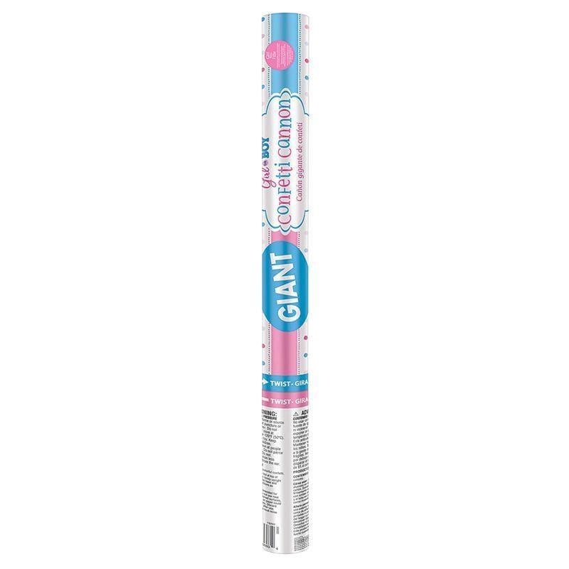 Buy Baby Shower Gender reveal pink giant confettti cannon sold at Party Expert