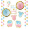 Buy Baby Shower Gendre Reveal Party Decorating Kit, 12 Count sold at Party Expert