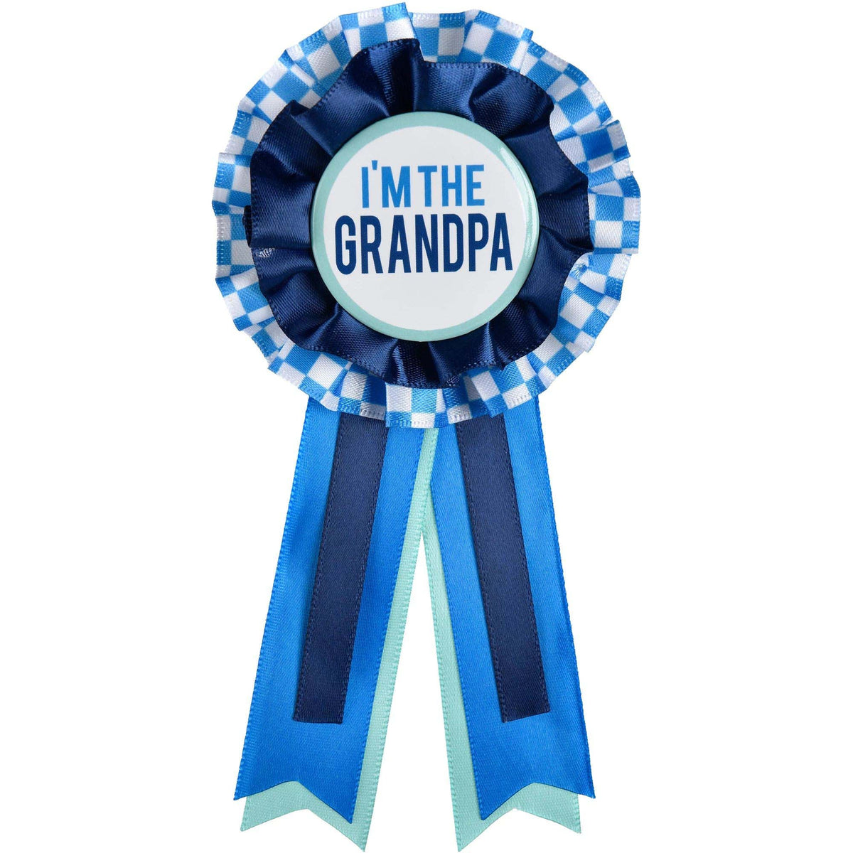 AMSCAN CA Baby Shower I'm the Grandpa Award Ribbon, 1 Count 192937330425