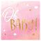 Buy Baby Shower Oh Baby Girl beverage napkins, 16 per package sold at Party Expert