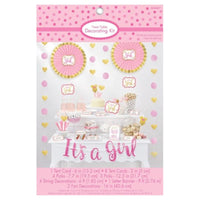 Buy Baby Shower Pink baby shower candy buffet decorating kit sold at Party Expert